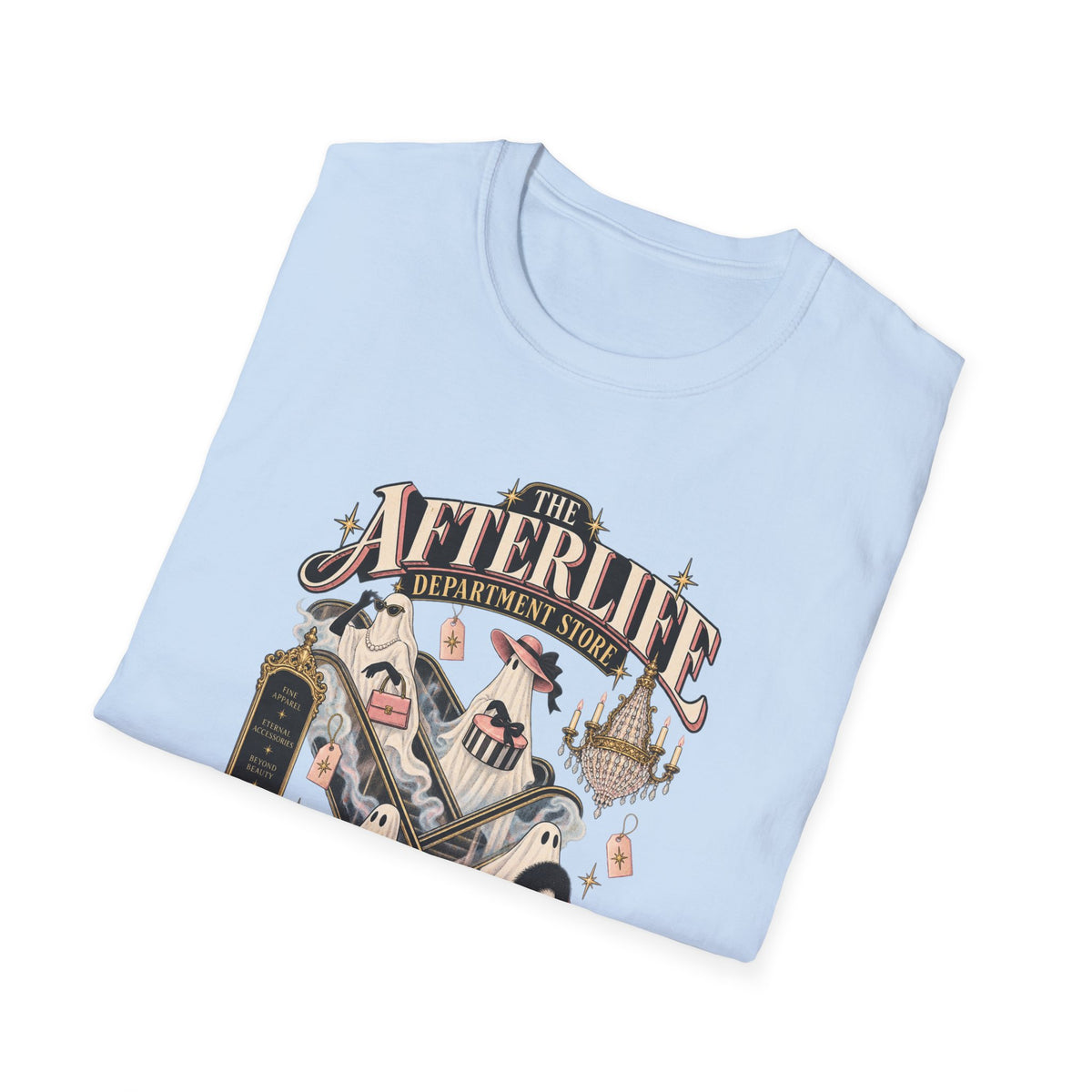 Afterlife Department Store T-Shirt — Spooky Retro Funeral Humor Tee
