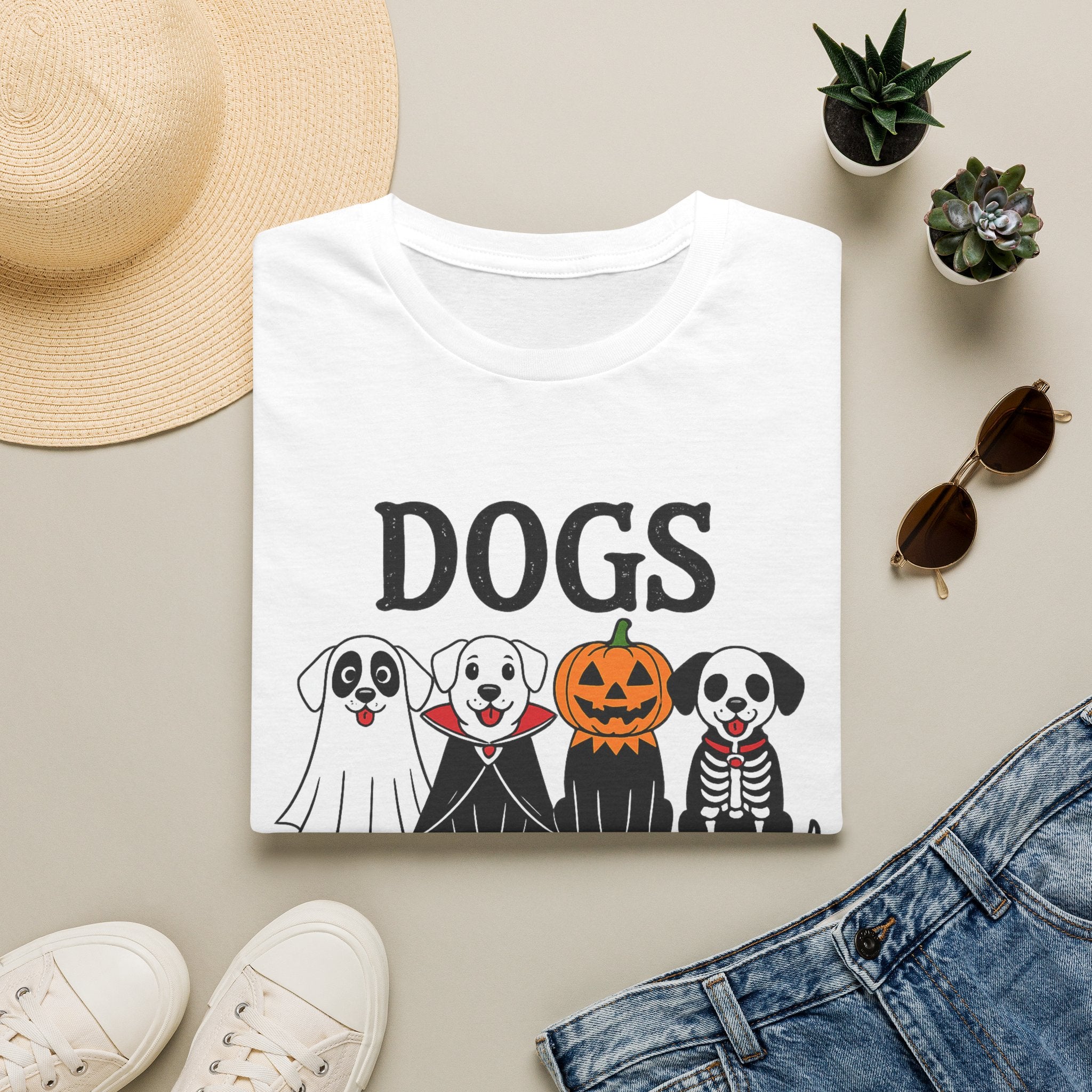 Halloween Dogs T-Shirt — "Dogs Because People Are Creepy" Cute Spooky Pup Tee - Boo Crew Boutique