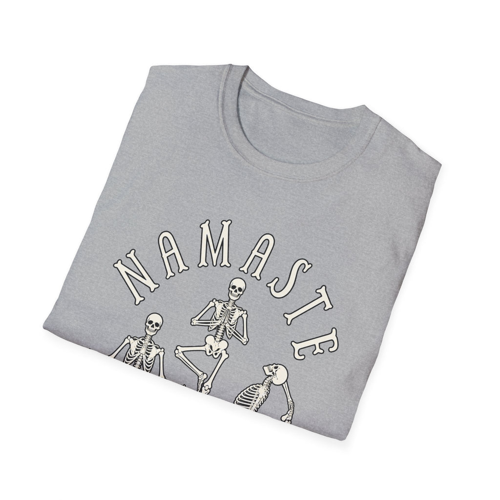 Namaste Witches T-Shirt — Skeleton Yoga Witch Tee - Boo Crew Boutique