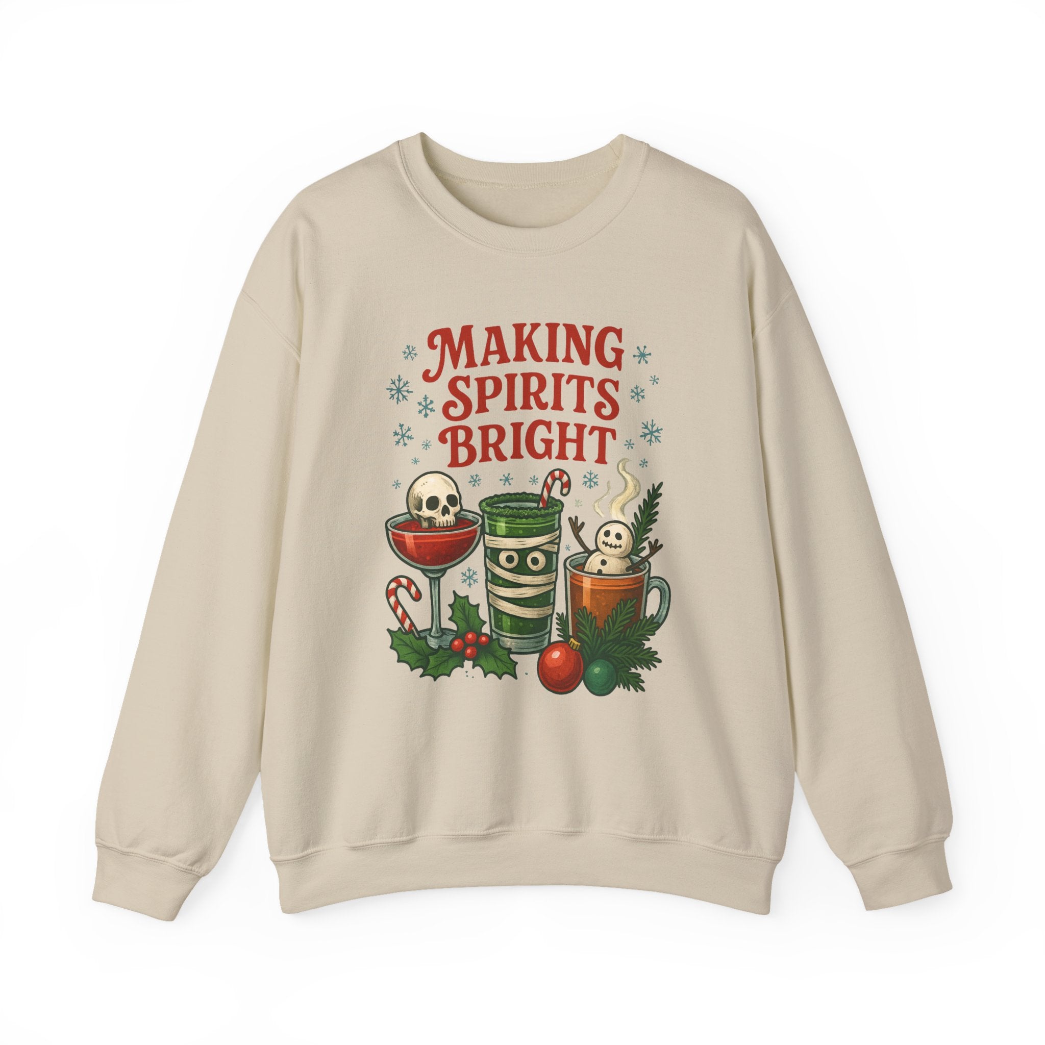 Making Spirits Bright Sweatshirt - Boo Crew Boutique