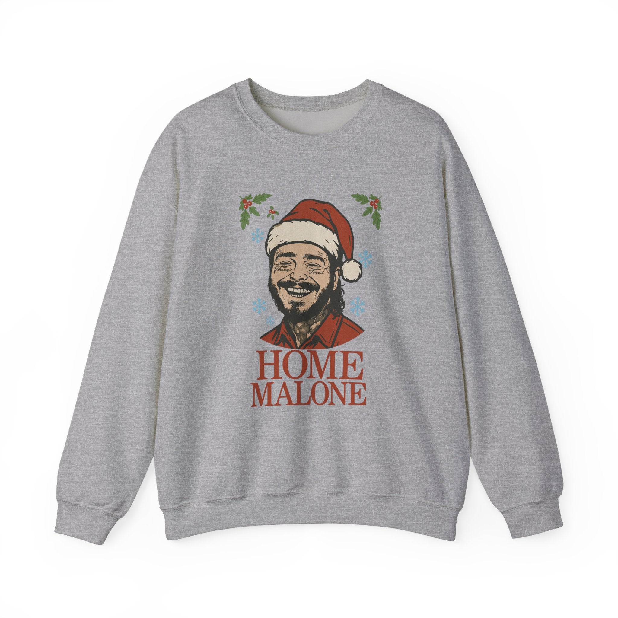 Home Malone Christmas sweatshirt | Christmas Santa hat crewneck, Ugly Christmas Sweatshirt, Gift for Posty Fan - Boo Crew Boutique