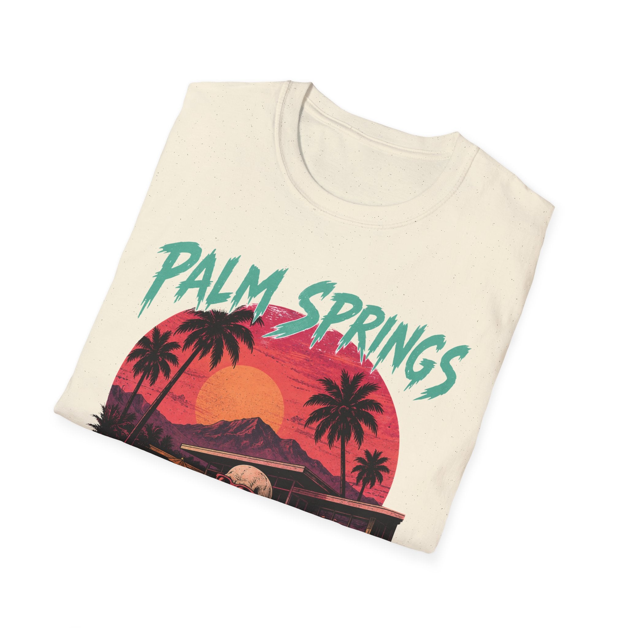 Palm Springs Retro Sunset T-Shirt - Boo Crew Boutique