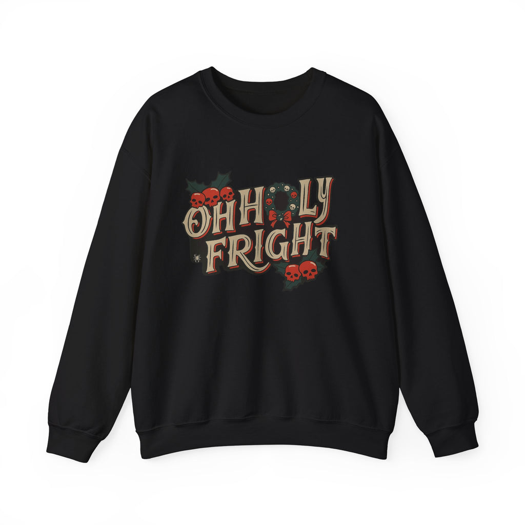 Spooky Christmas Sweatshirt - Merry Creepmas Style, Unisex Apparel, Xmas Horror, Perfect for Parties, Gift for Halloween Lovers