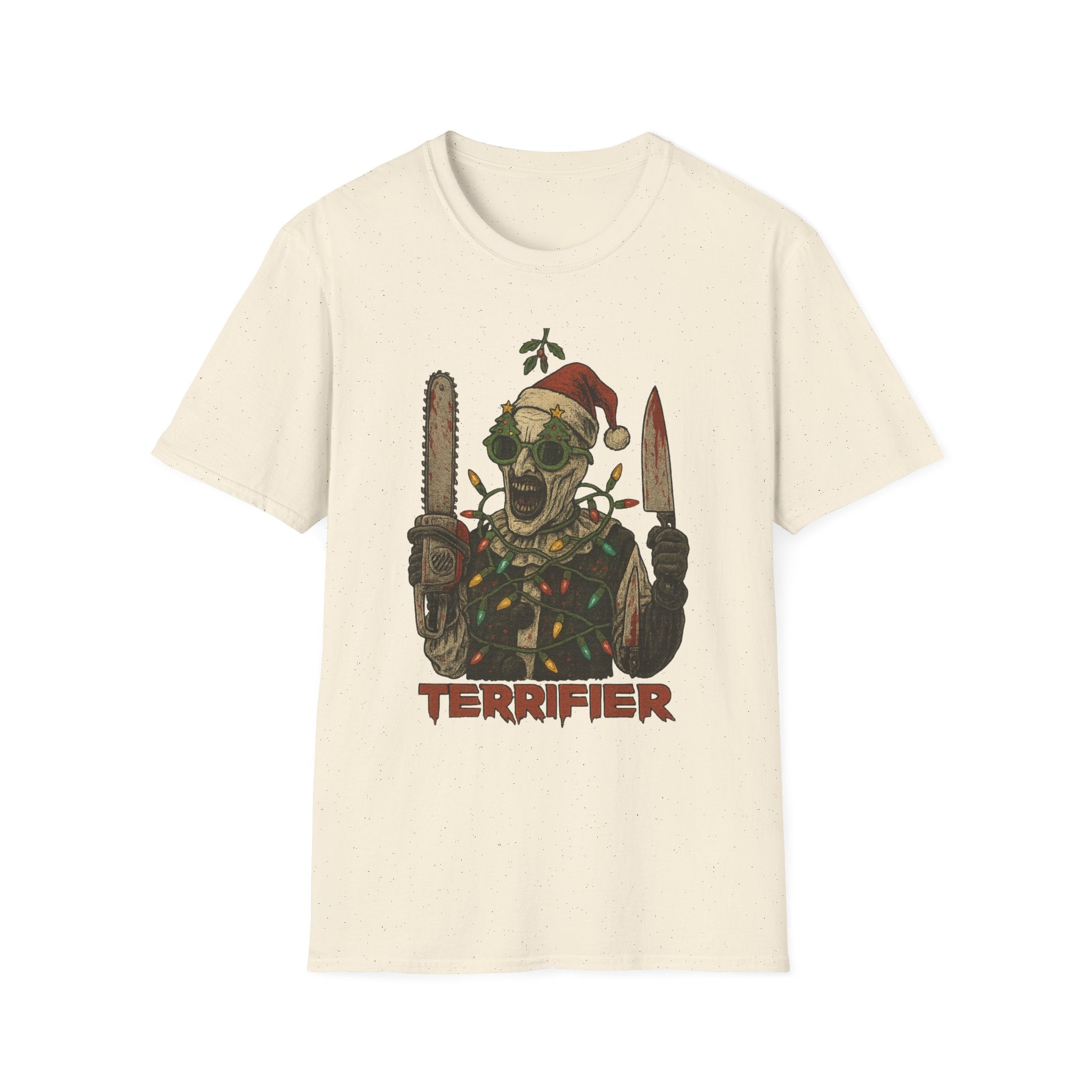 Terrifier Holiday Unisex T-Shirt - Perfect for Horror Fans, Halloween, Christmas, Cozy Wear, Gift for Horror Fan - Boo Crew Boutique