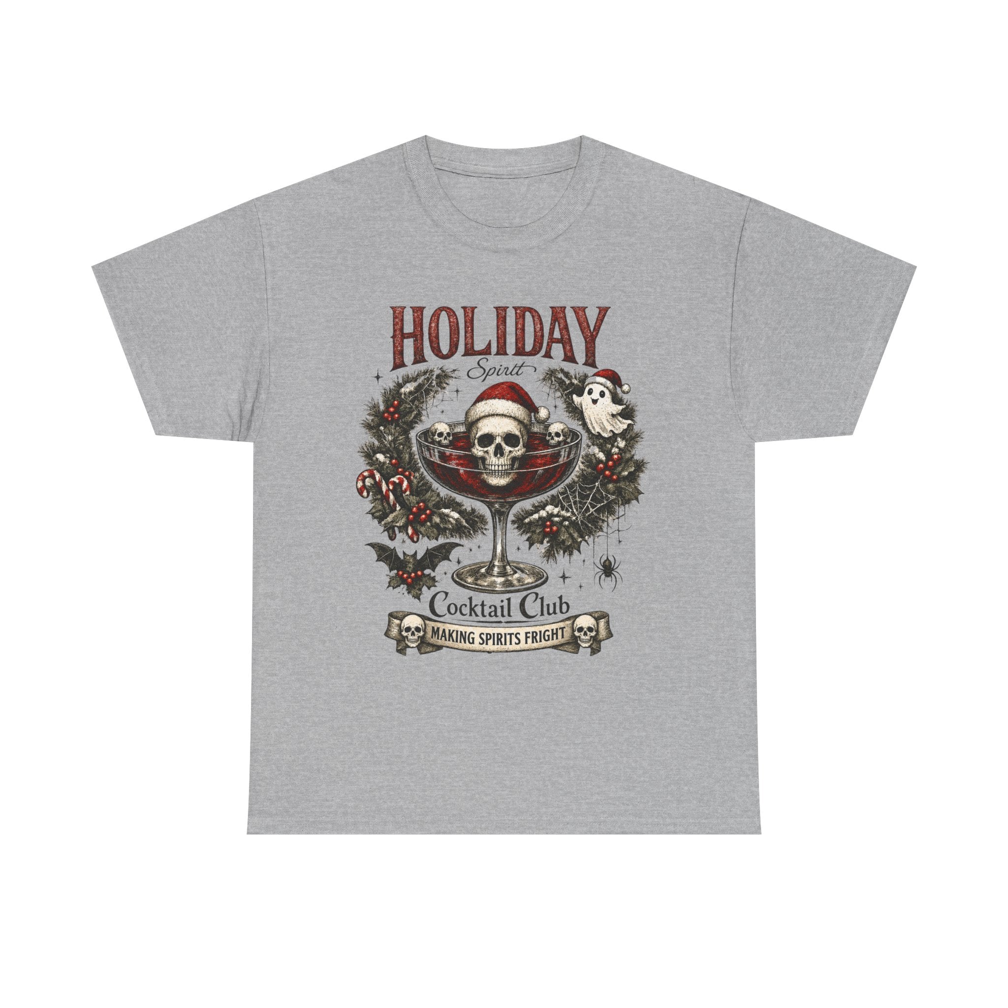 Holiday Cocktail Club Tee | Spooky Christmas Shirt - Boo Crew Boutique