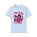 Hot Ghoul Summer T-Shirt — Retro Pink Halloween Beach Graphic - Boo Crew Boutique