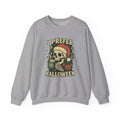 I Prefer Halloween skull with Santa hat Sweatshirt | Halloween Christmas mashup - Boo Crew Boutique