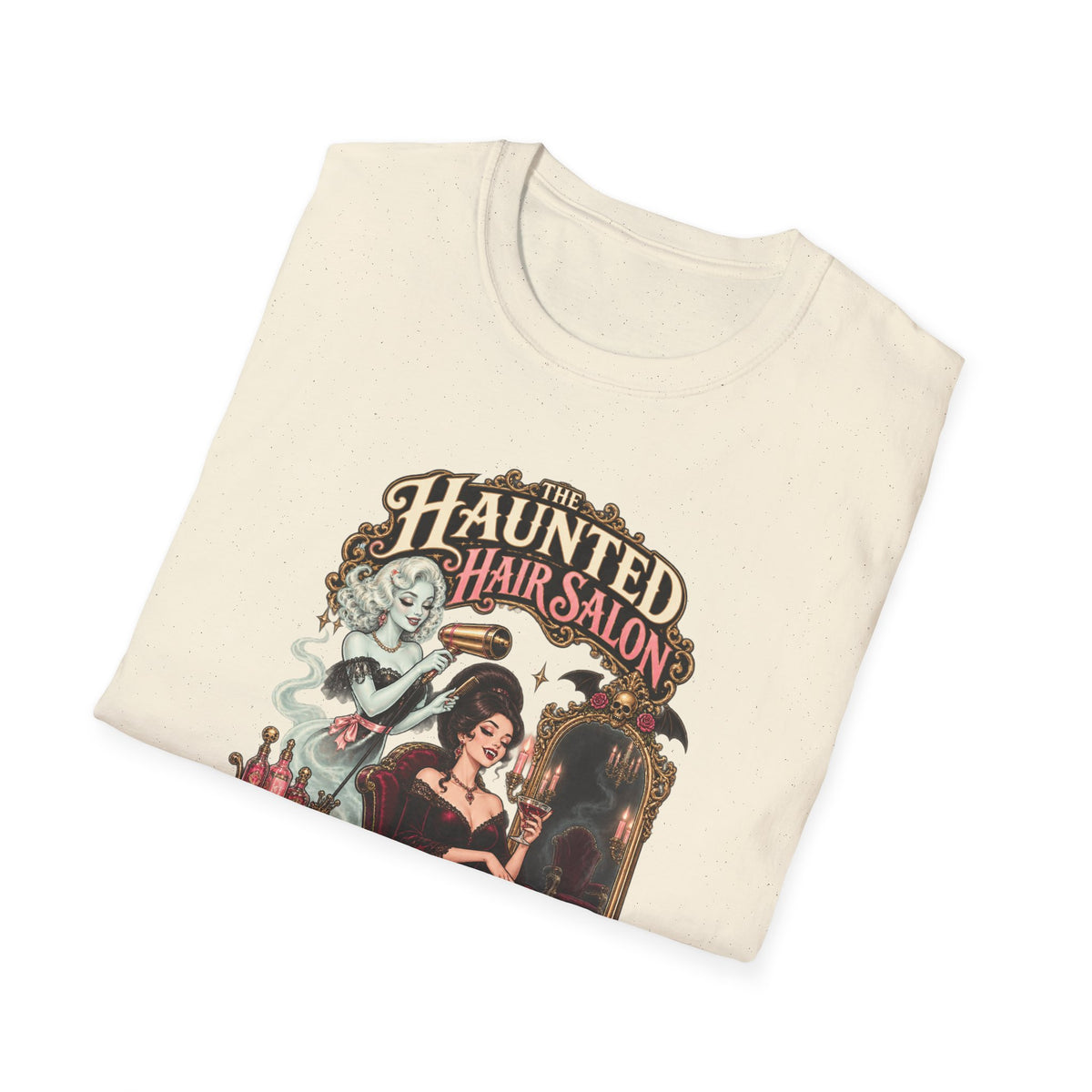 Haunted Hair Salon Tee — Retro Gothic Beauty Graphic - Boo Crew Boutique