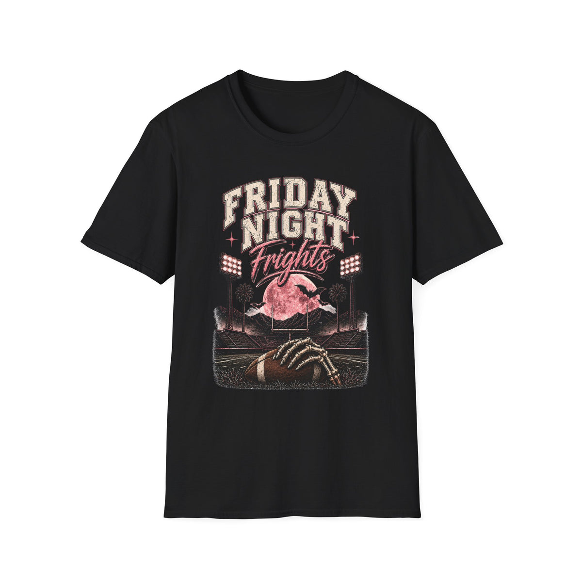 Friday Night Frights T-Shirt — Retro Football Halloween Tee - Boo Crew Boutique