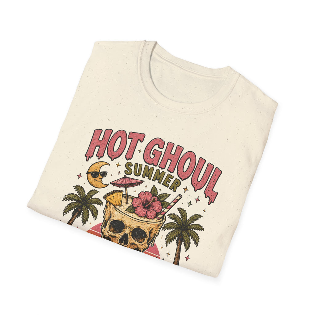Tropical Skull Beach Vintage Graphic Tee - Boo Crew Boutique