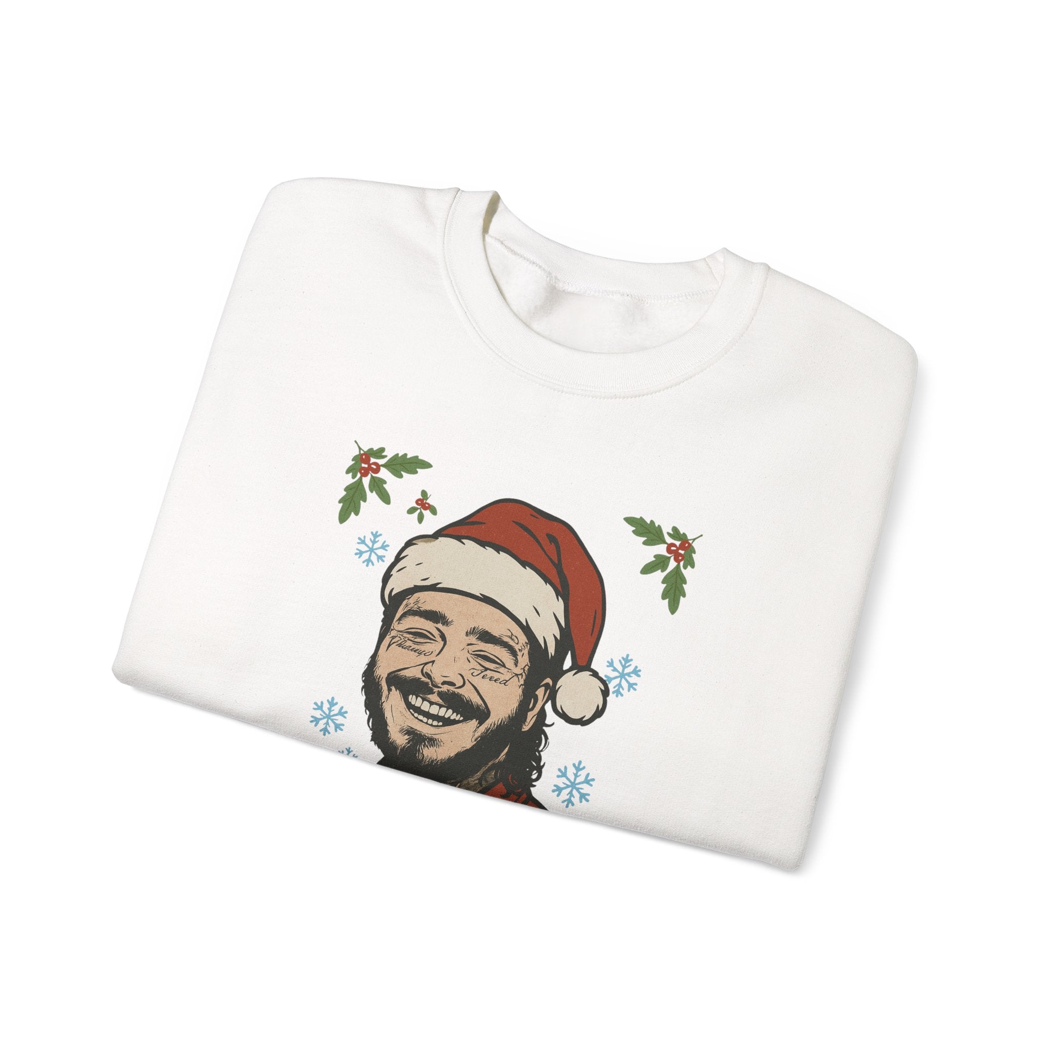 Home Malone Christmas sweatshirt | Christmas Santa hat crewneck, Ugly Christmas Sweatshirt, Gift for Posty Fan - Boo Crew Boutique