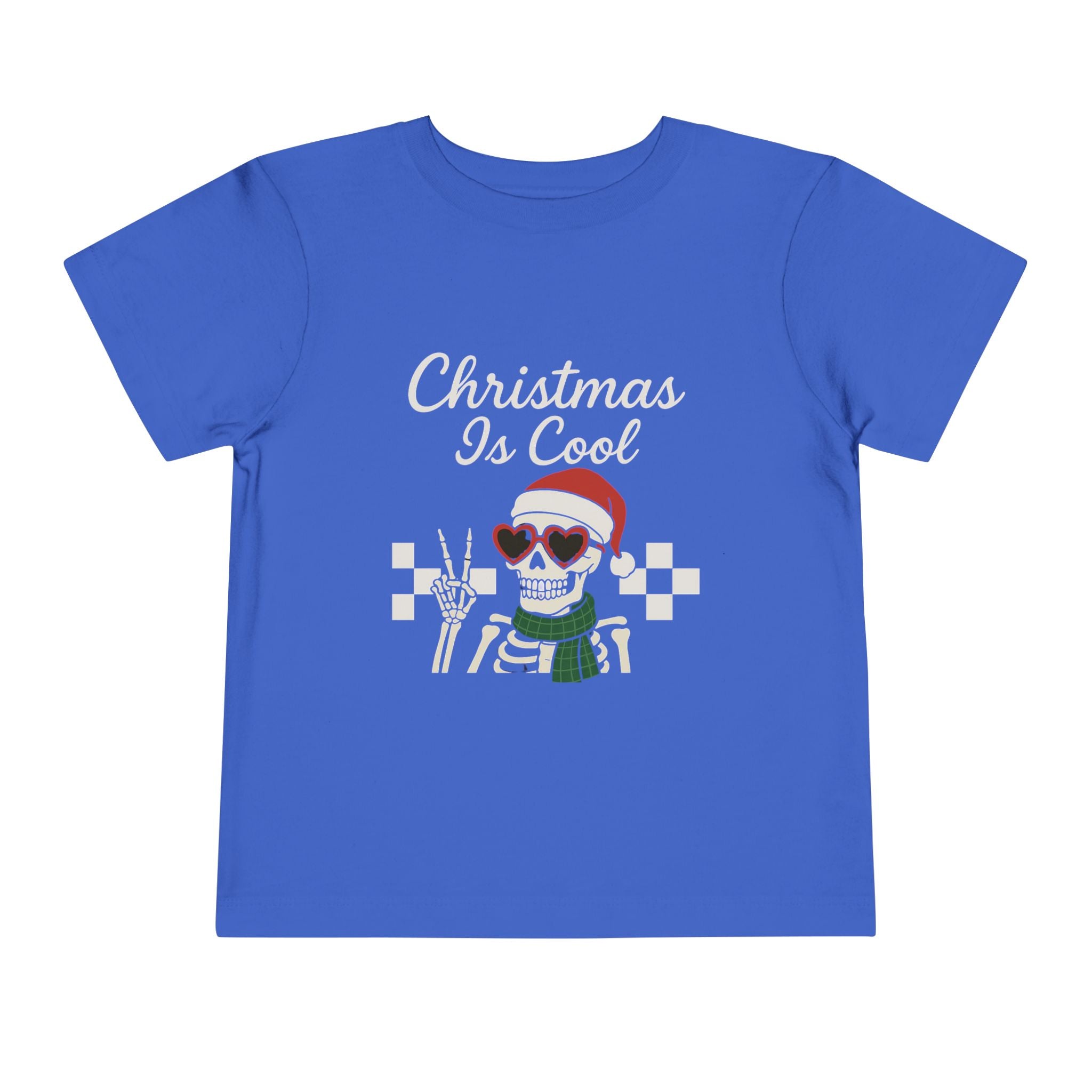 Toddler Skeleton Christmas Tee, Fun Kids Holiday Shirt, Cute Toddler Christmas Apparel, Halloween and Christmas Gift, Festive Toddler Wear
