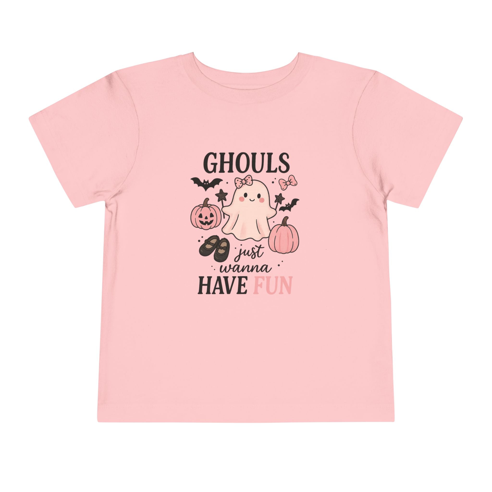 Toddler Halloween Tee - "Ghouls Just Wanna Have Fun" Cute Ghost & Pumpkins - Boo Crew Boutique