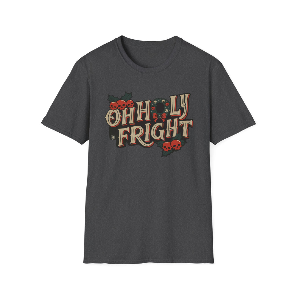Merry Creepmas Tee, Spooky Xmas Shirt, Oh Holly Fright Tee, Xmas Horror Top, Party Tee, Gift for Horror Fan - Boo Crew Boutique