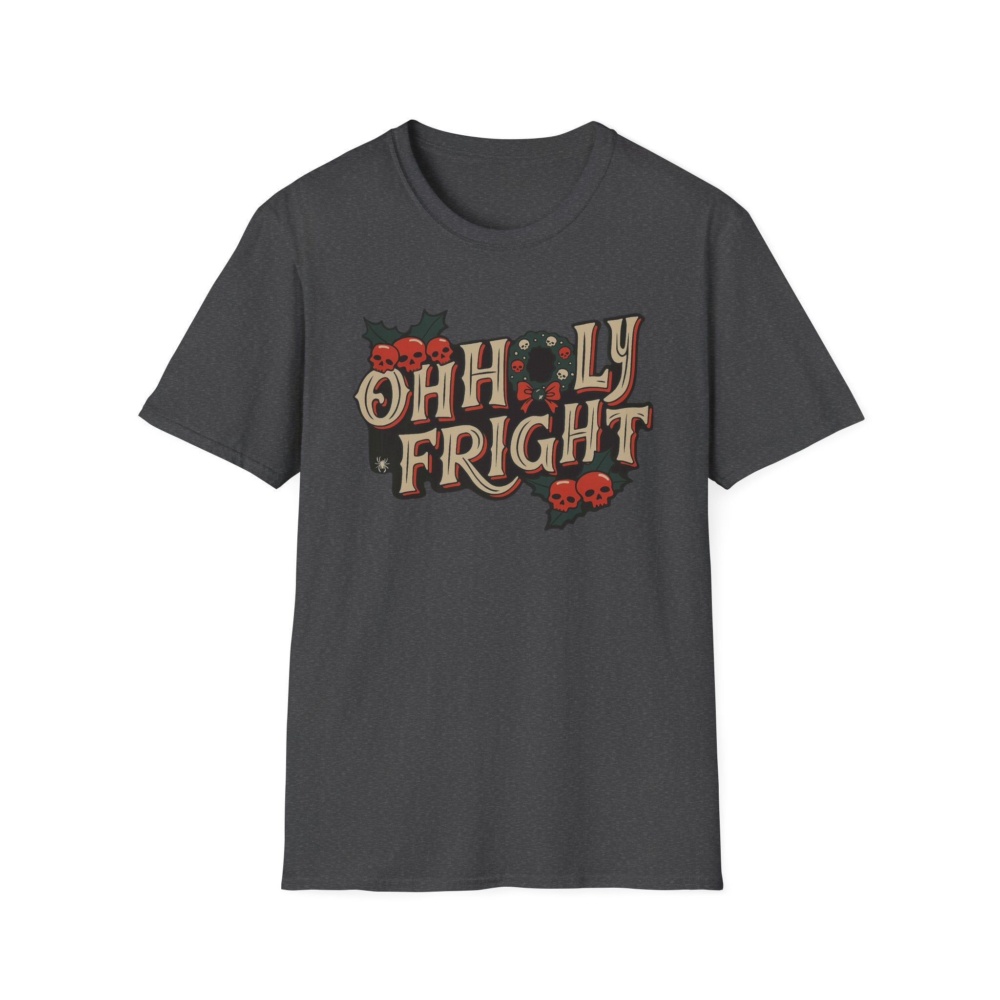 Merry Creepmas Tee, Spooky Xmas Shirt, Oh Holly Fright Tee, Xmas Horror Top, Party Tee, Gift for Horror Fan - Boo Crew Boutique