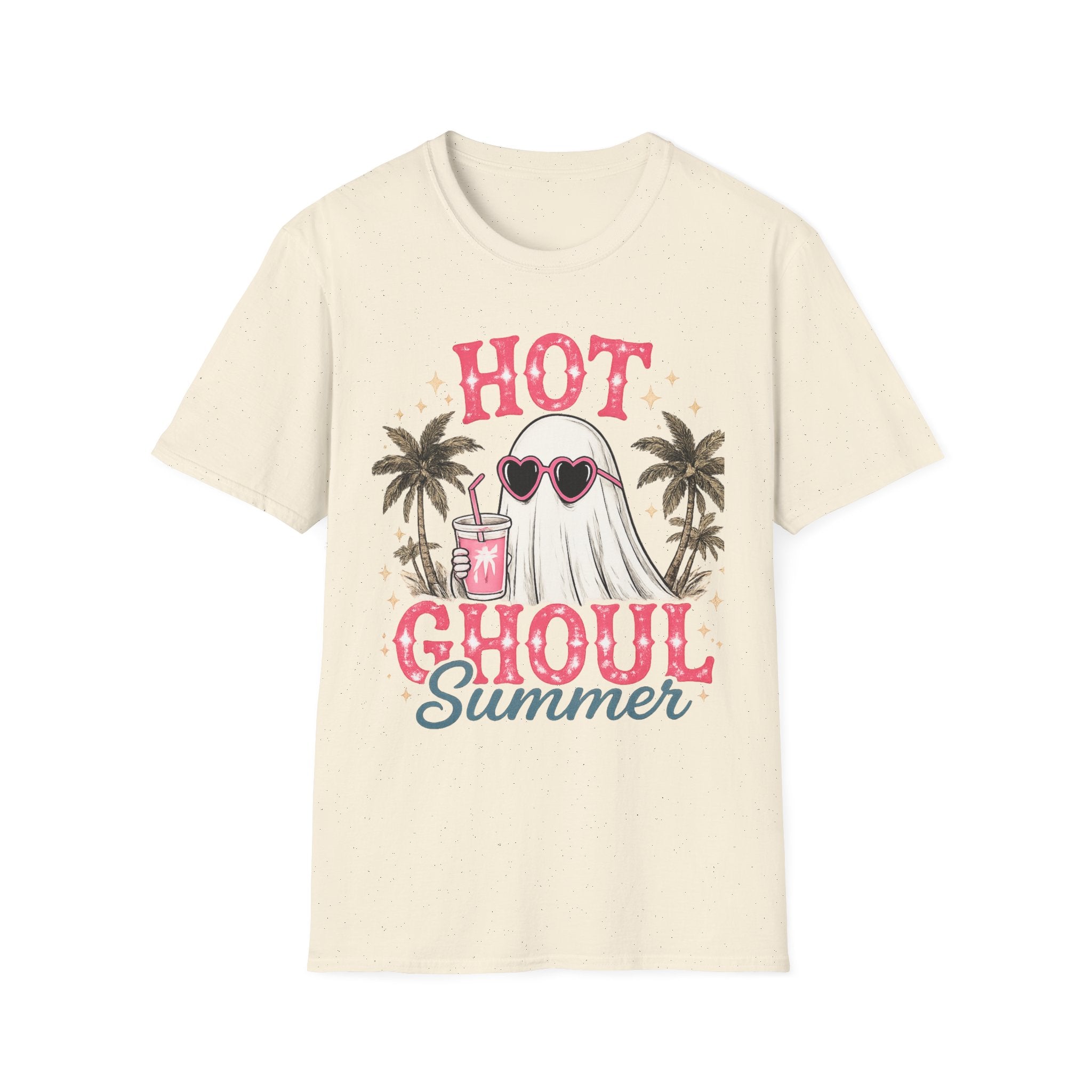 "Hot Ghoul Summer" Ghost Beach Tee - Boo Crew Boutique