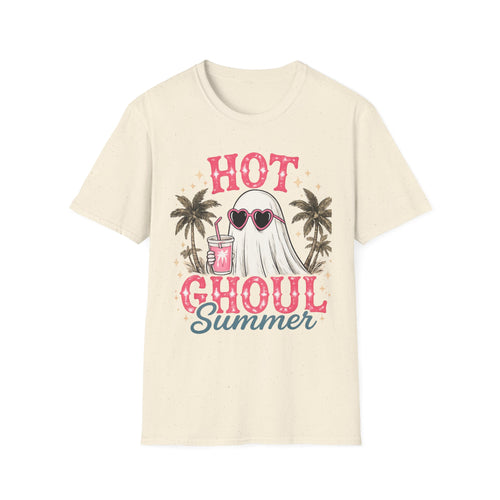 "Hot Ghoul Summer" Ghost Beach Tee - Boo Crew Boutique