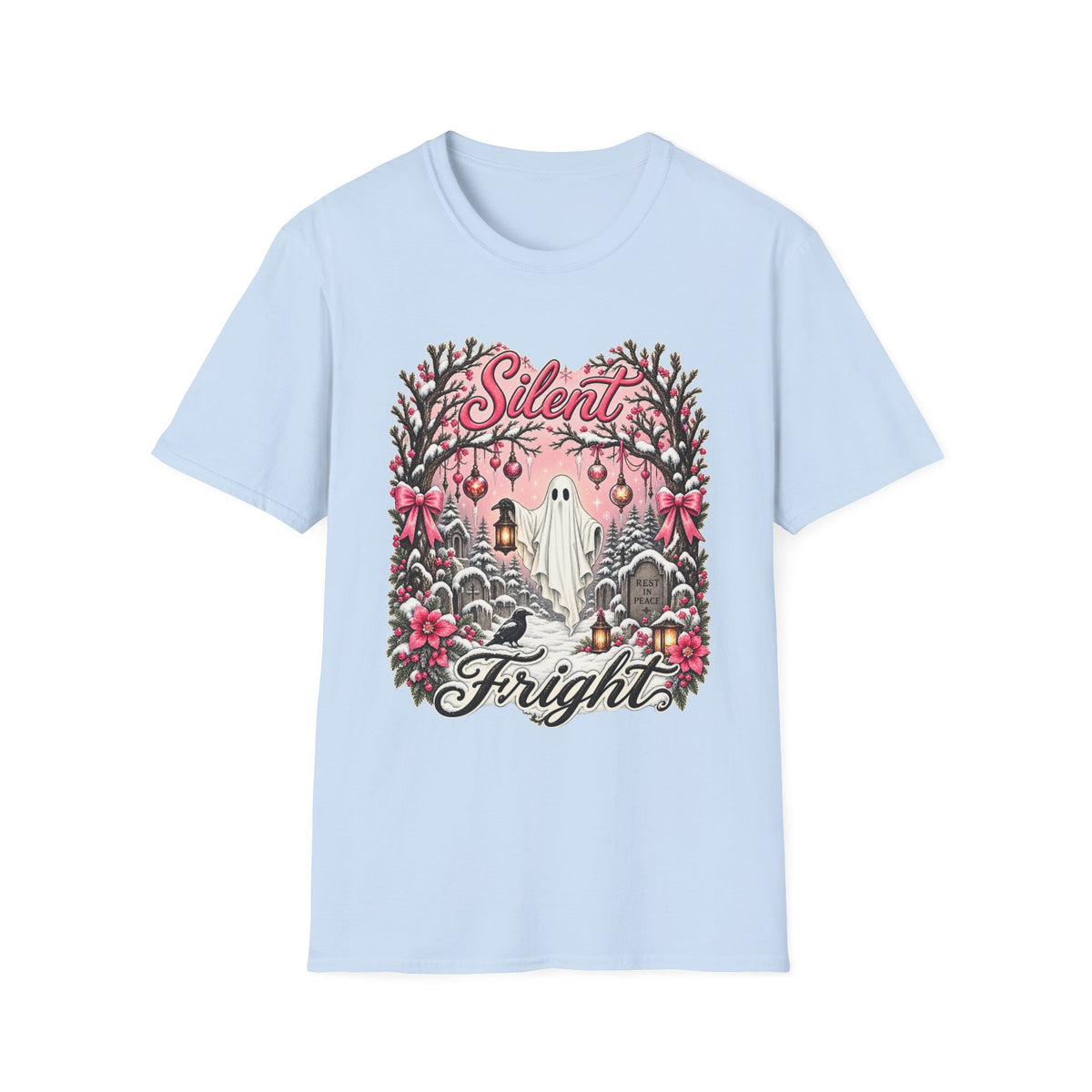 Silent Frights T-Shirt — Cute Retro Ghost Christmas Tee - Boo Crew Boutique