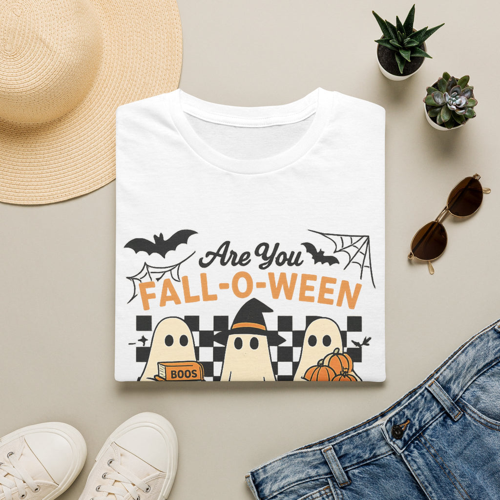 Fall - O - Ween Ghost T-Shirt — "Are You Fall - O - Ween Directions?" Halloween Pumpkin Tee - Boo Crew Boutique