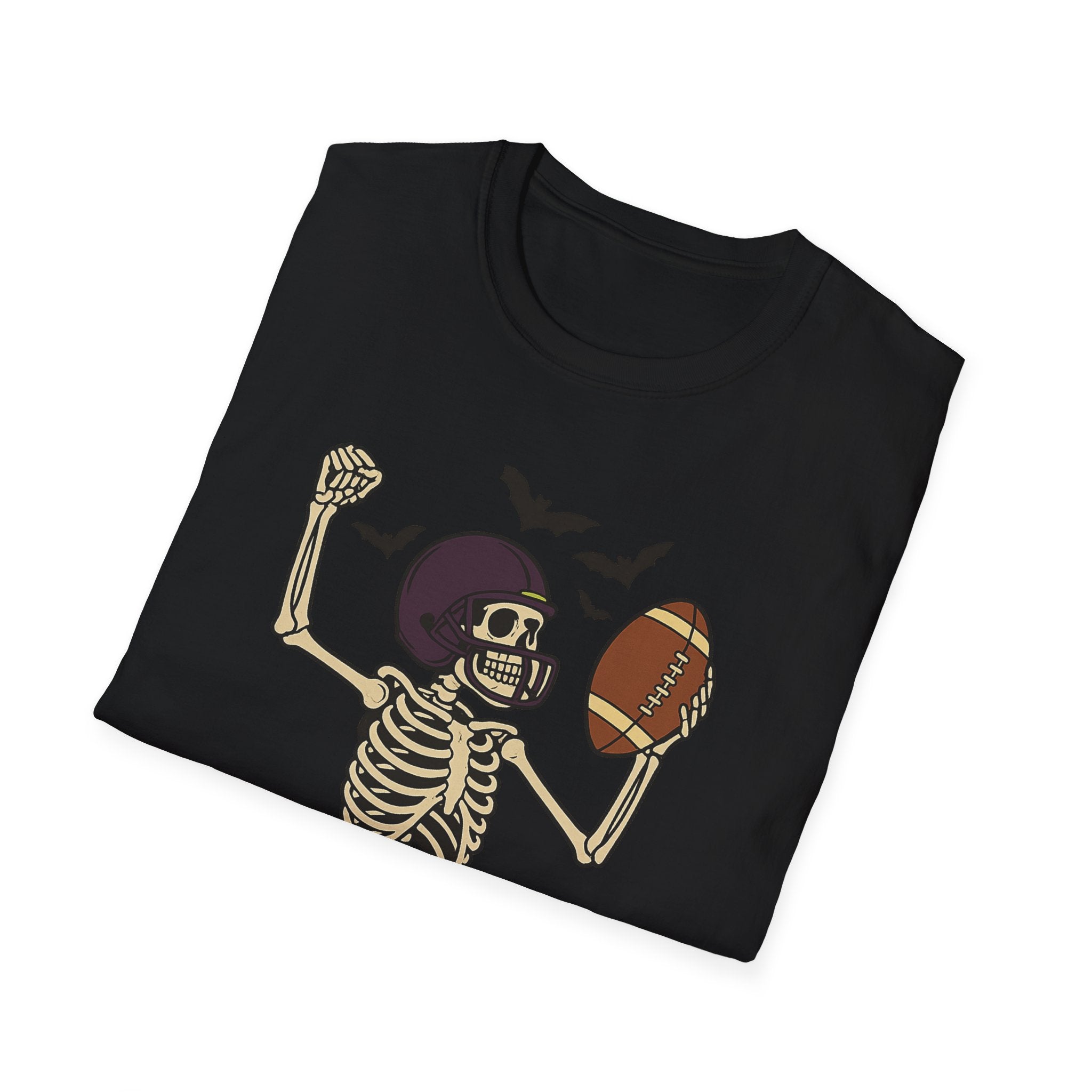 Touchdown Season Football T‑Shirt — Skeleton Player Halloween Game Day Tee - Boo Crew Boutique