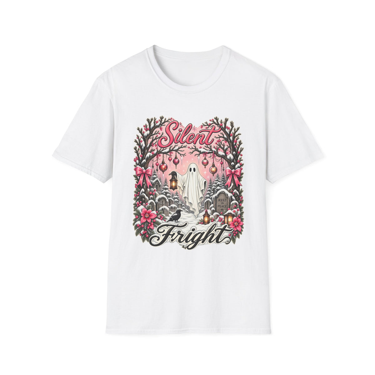 Silent Frights T-Shirt — Cute Retro Ghost Christmas Tee - Boo Crew Boutique