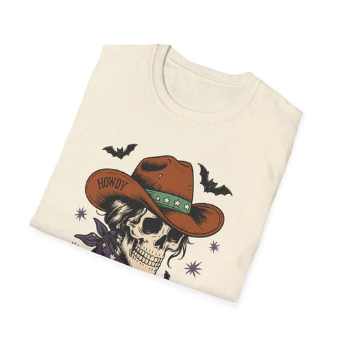 Cowghouls Skull Cowboy T-Shirt — Halloween Western Graphic Tee - Boo Crew Boutique