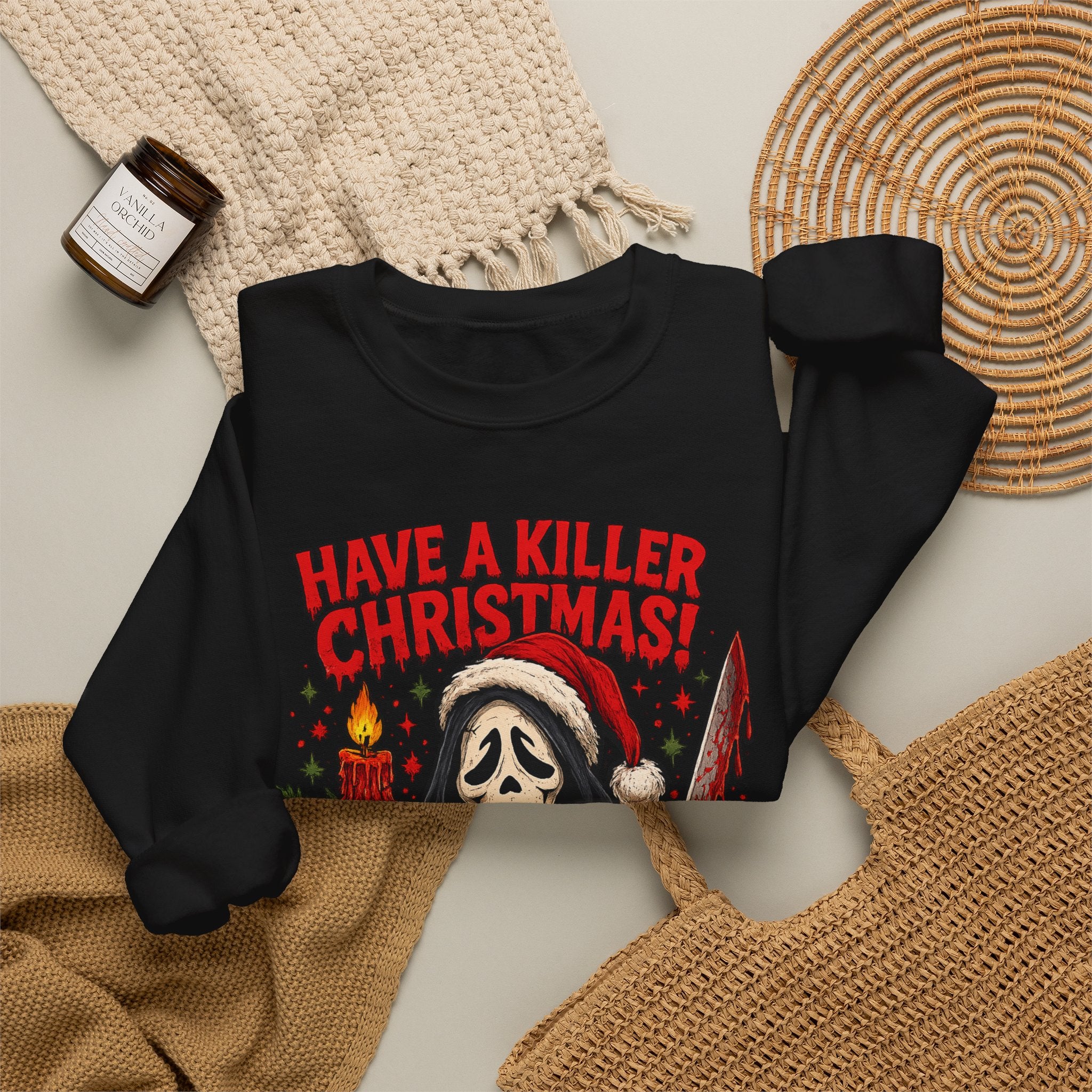 Have a Killer Christmas Sweatshirt — Horror Holiday Crewneck