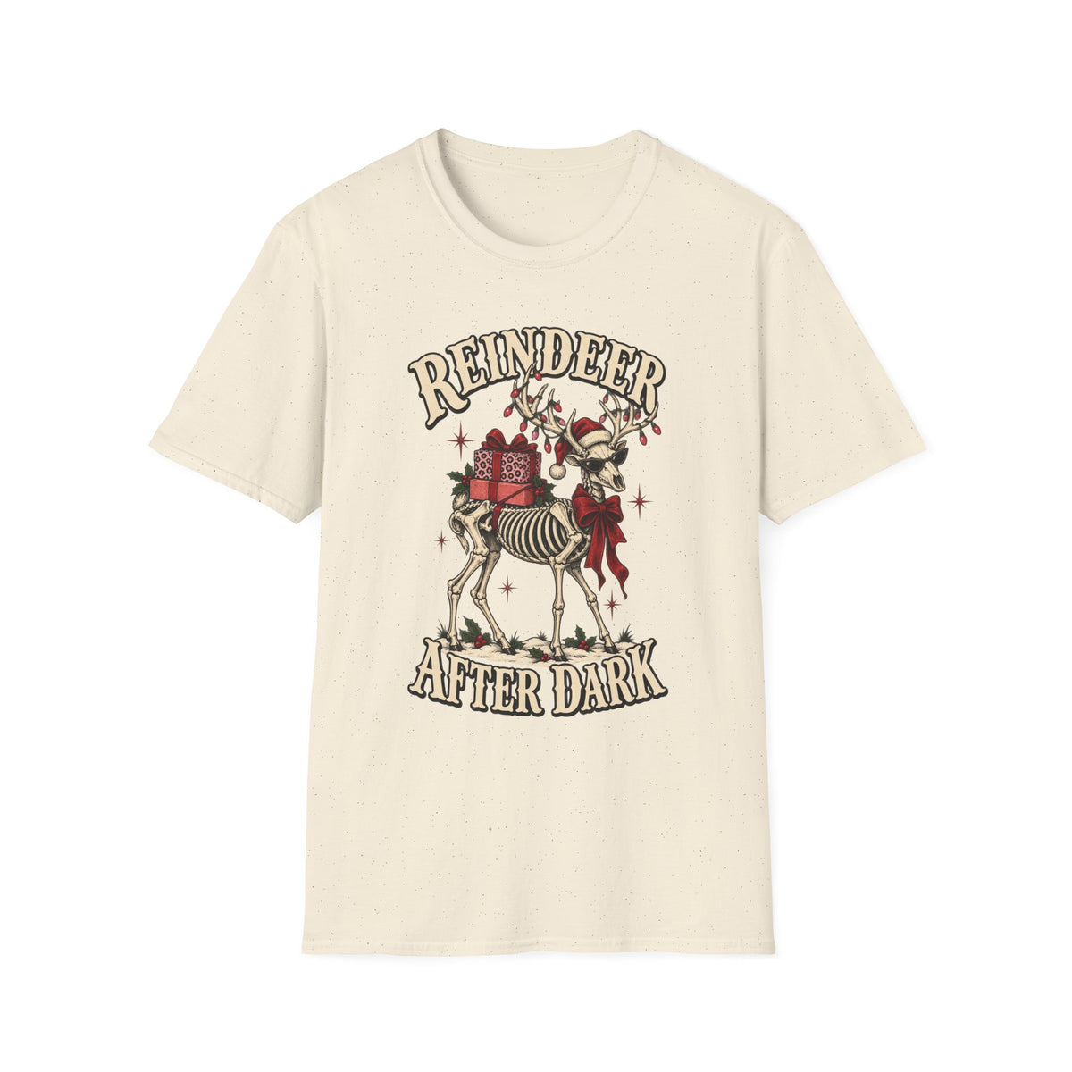 Reindeer After Dark Christmas T-Shirt - Boo Crew Boutique