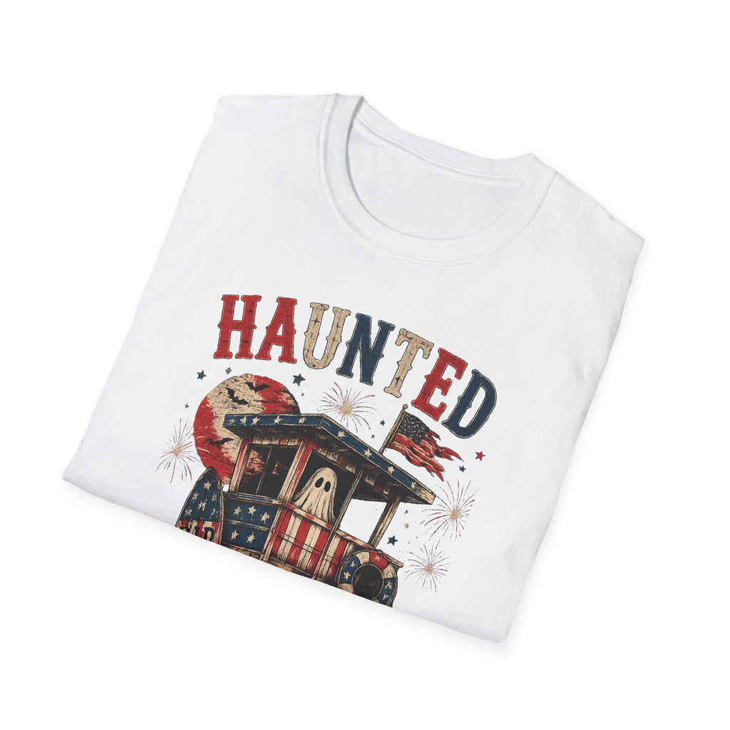 Haunted Beach Club T-Shirt — Vintage Halloween Surf Lifeguard Tee - Boo Crew Boutique