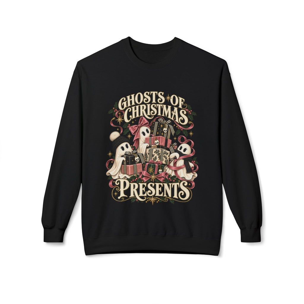 Ghosts of Christmas Presents Holiday Crewneck Sweatshirt - Boo Crew Boutique