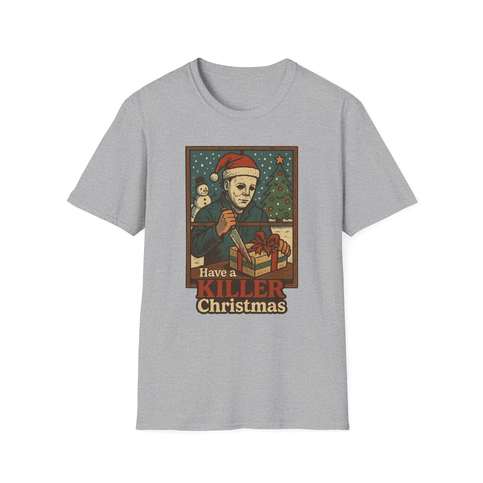 Killer Christmas T-Shirt | Michael Myers Holiday Tee, Fun Christmas Gift, Horror Fan Apparel, Christmas Party Shirt, Unique Holiday Wear - Boo Crew Boutique