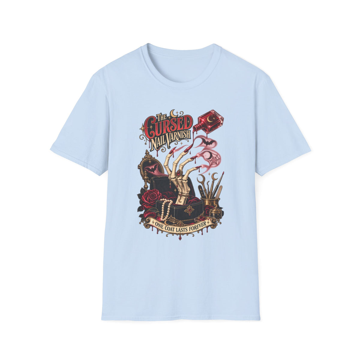 Cursed Hand Tarot Tee — Vintage Occult Graphic - Boo Crew Boutique