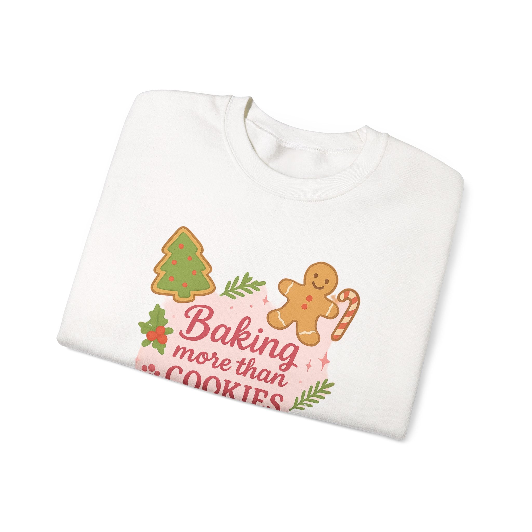 Baking More Than Cookies This Christmas Sweatshirt | Christmas Baking Crewneck, Gift for Expecting Mom