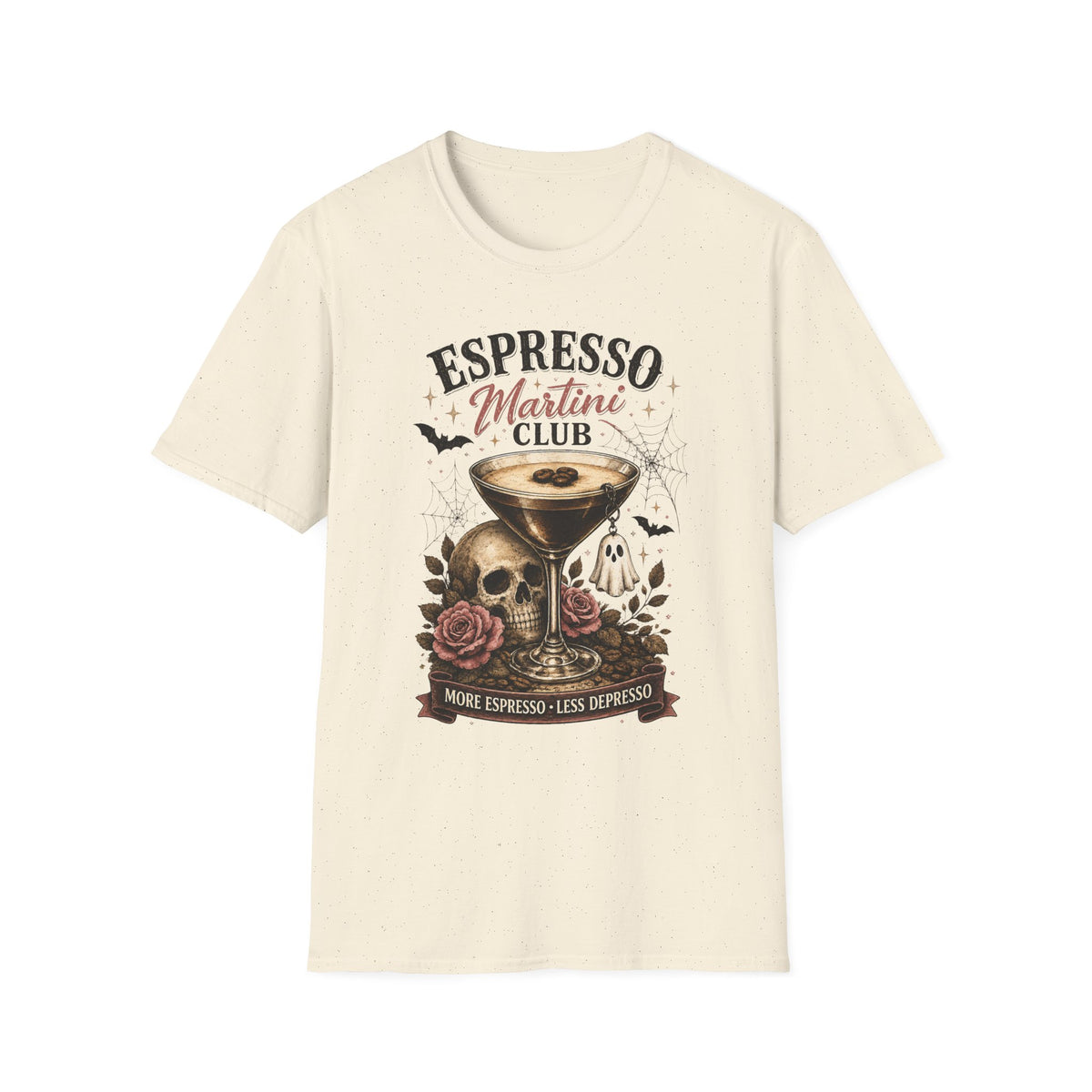 Espresso Martini Club Tee — Spooky Coffee Cocktail Shirt - Boo Crew Boutique