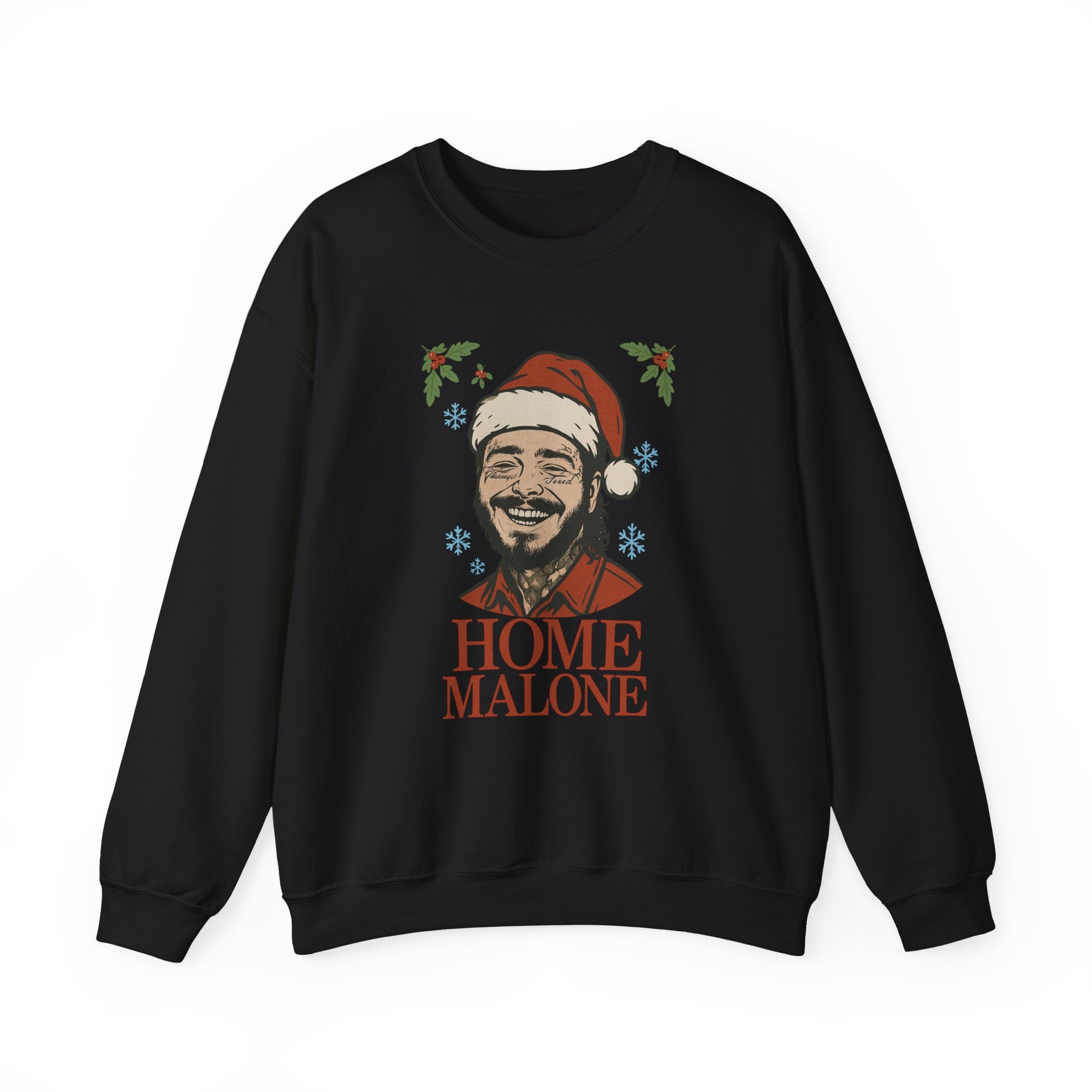 Home Malone Christmas sweatshirt | Christmas Santa hat crewneck, Ugly Christmas Sweatshirt, Gift for Posty Fan - Boo Crew Boutique