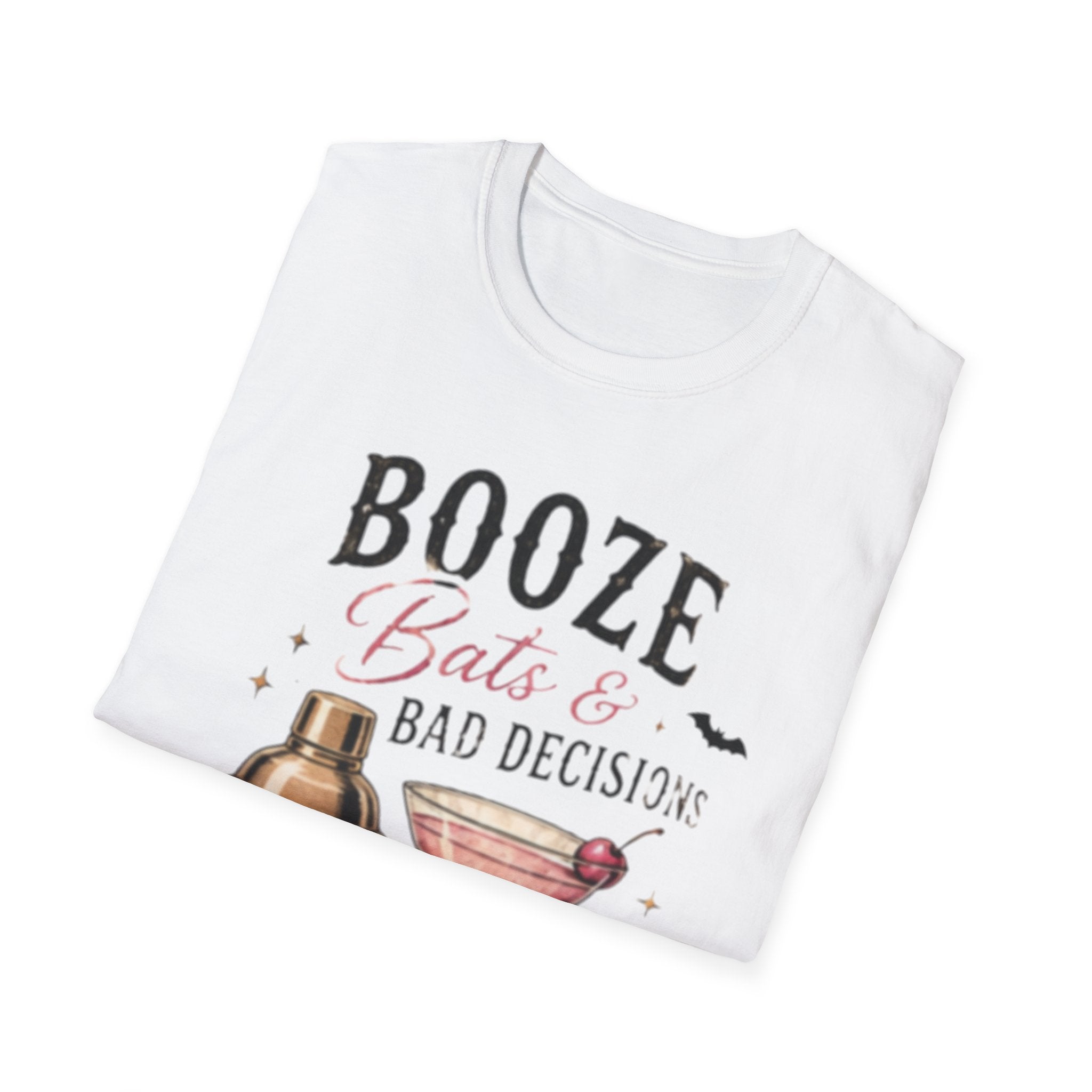 Booze, Bats & Bad Decisions Tee - Boo Crew Boutique