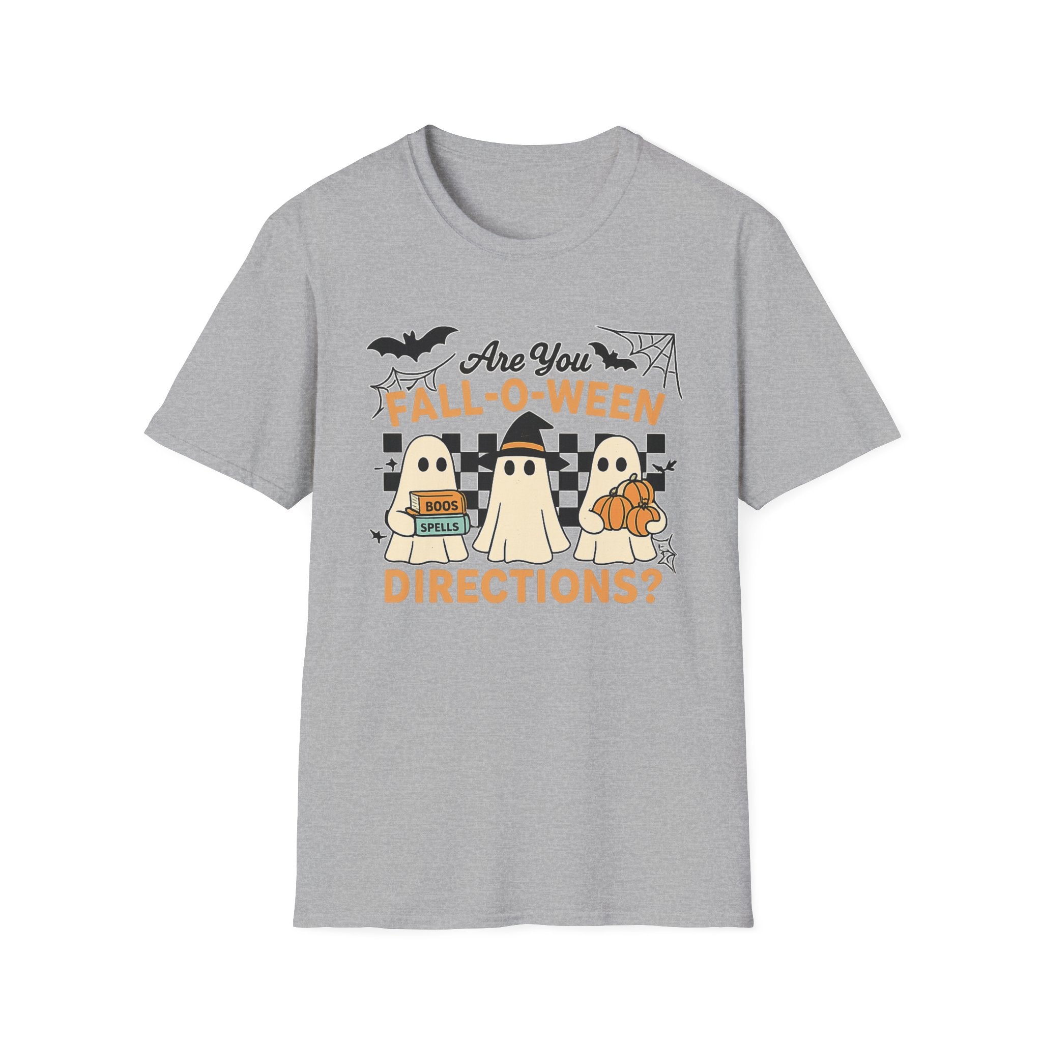 Fall - O - Ween Ghost T-Shirt — "Are You Fall - O - Ween Directions?" Halloween Pumpkin Tee - Boo Crew Boutique