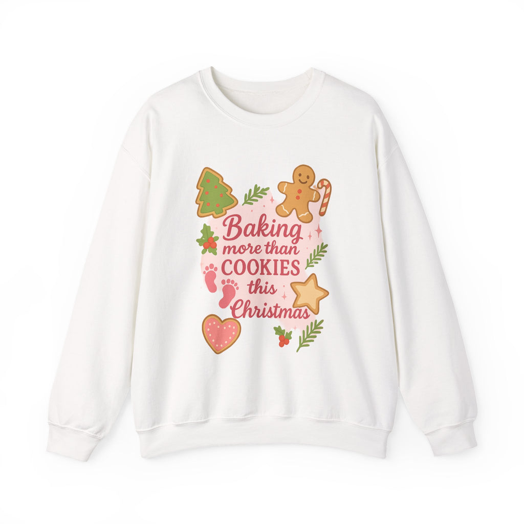 Baking More Than Cookies This Christmas Sweatshirt | Christmas Baking Crewneck, Gift for Expecting Mom - Boo Crew Boutique