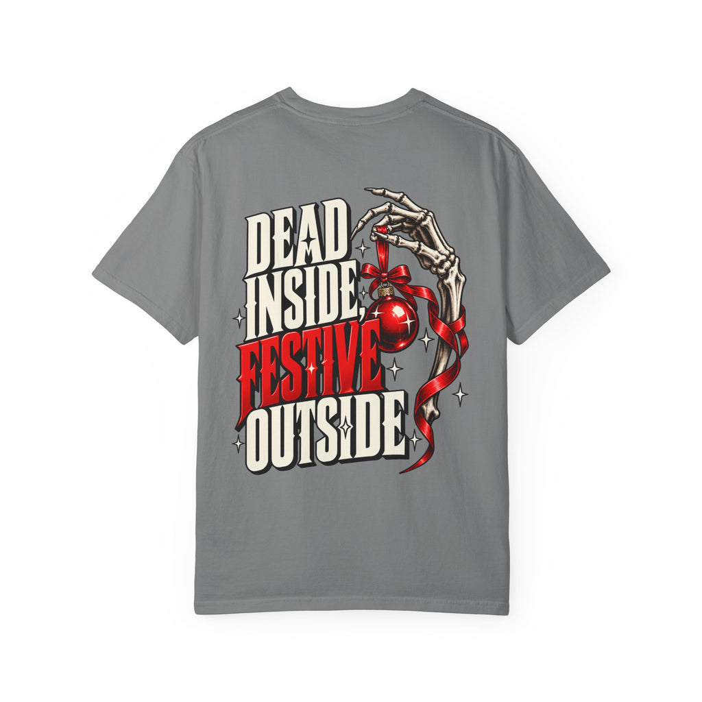 Dead Inside Festive Outside Men's Christmas Tee - Boo Crew Boutique