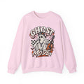 Ghost Mode Graphic Sweatshirt — Retro Rocking Ghost with Guitar - Boo Crew Boutique