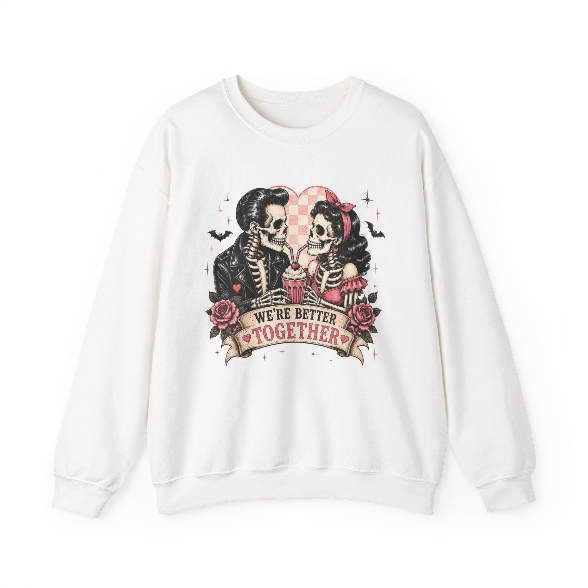 Skeleton Couple 'We're Better Together' Sweatshirt