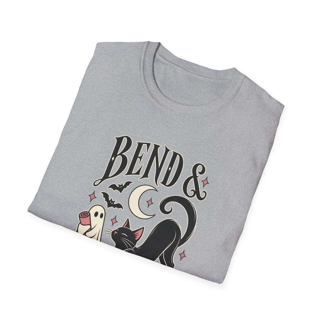 Bend & Bewitch T-Shirt — Cute Witchy Cat Yoga Halloween Tee - Boo Crew Boutique