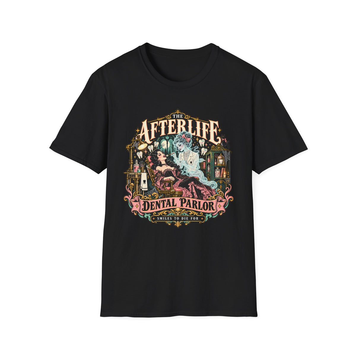 Afterlife Dental Parlor Halloween Tee - Boo Crew Boutique