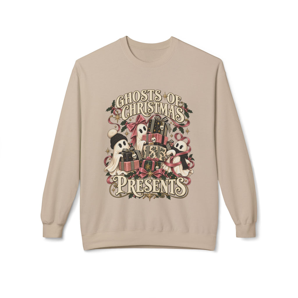 Ghosts of Christmas Presents Holiday Crewneck Sweatshirt - Boo Crew Boutique