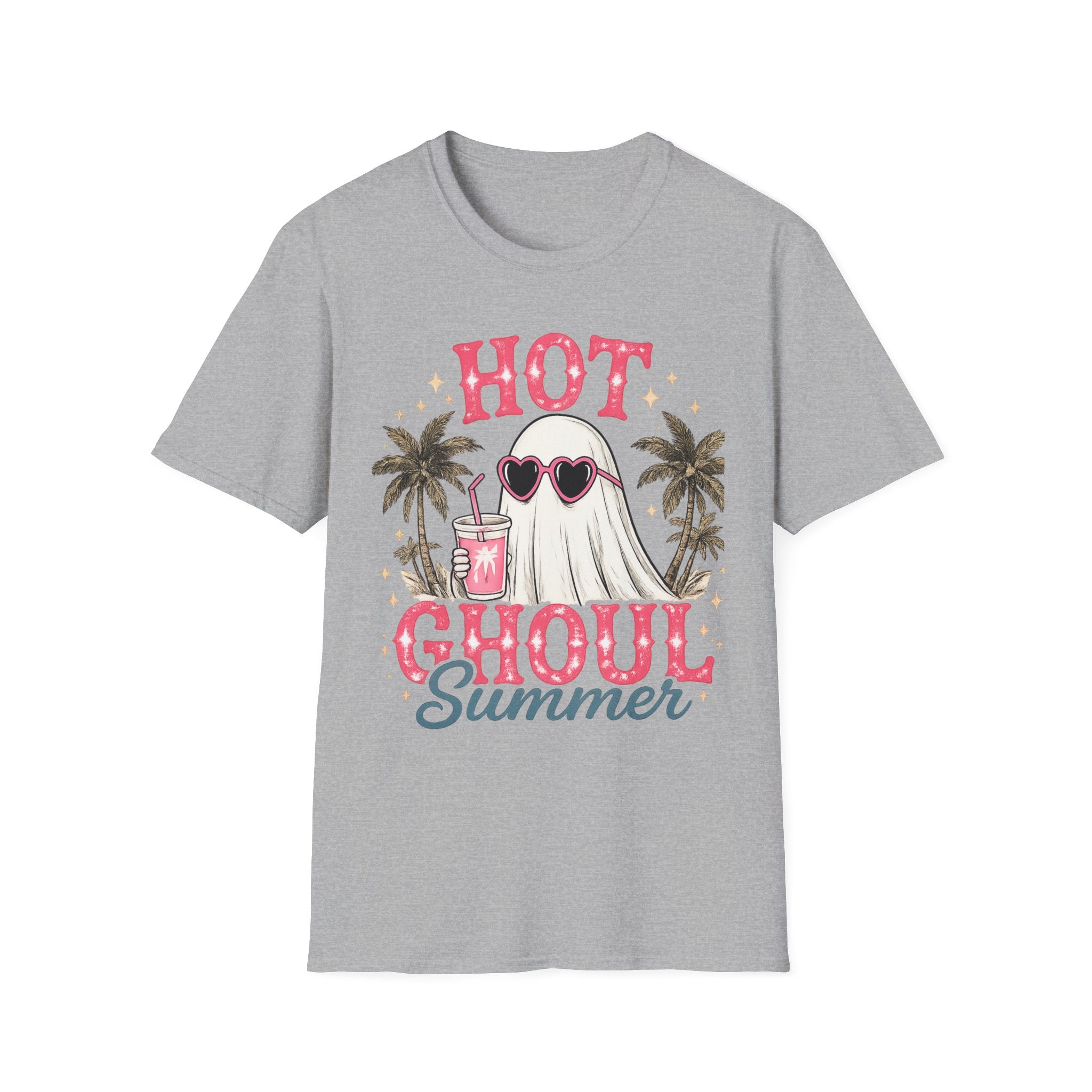 "Hot Ghoul Summer" Ghost Beach Tee - Boo Crew Boutique