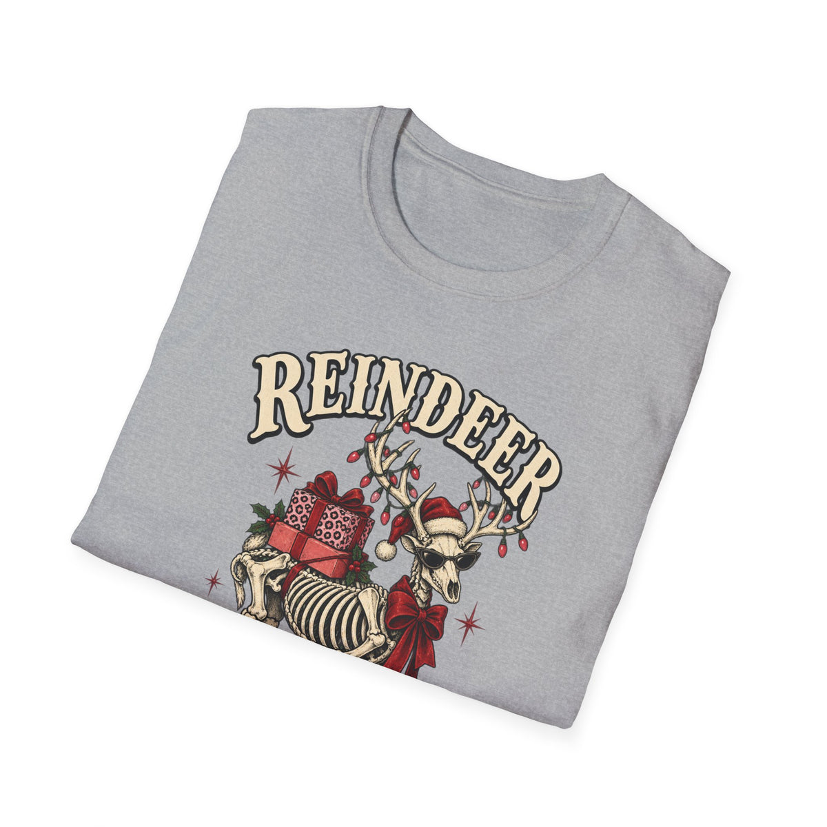 Reindeer After Dark Christmas T-Shirt - Boo Crew Boutique