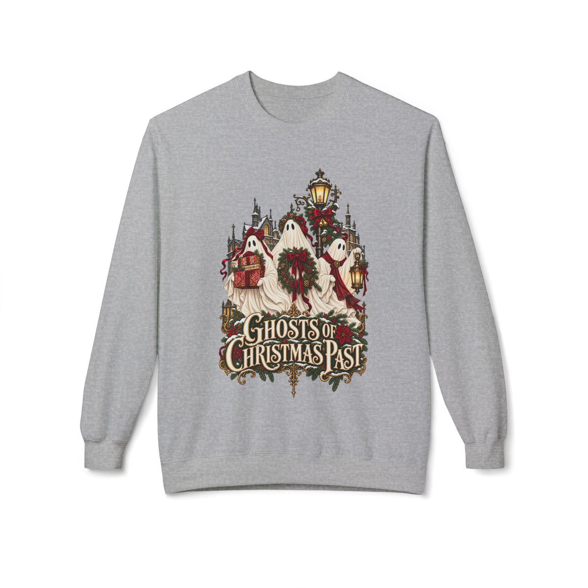 The Ghosts of Christmas Past Holiday Crewneck Sweatshirt - Boo Crew Boutique