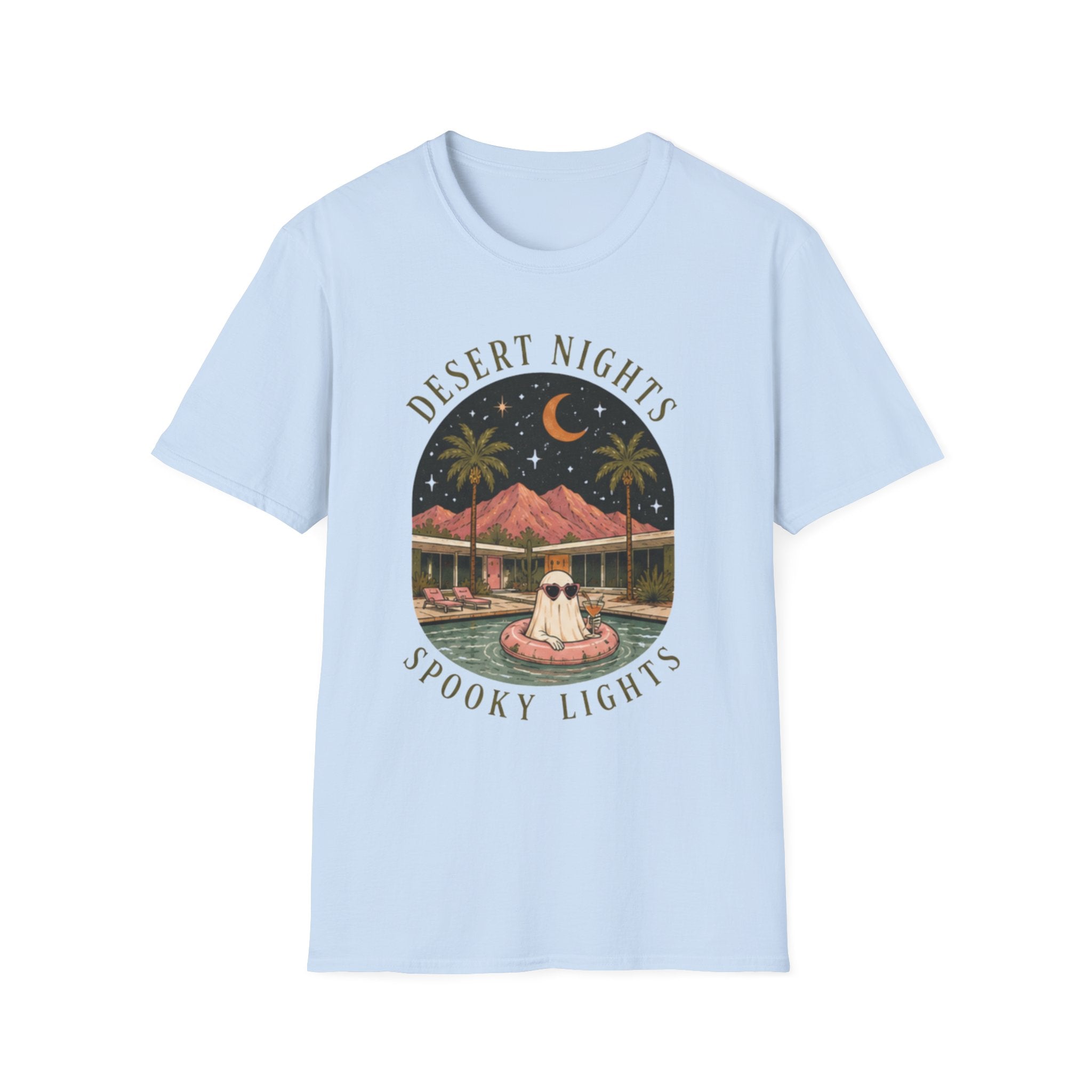 Desert Nights T-Shirt — Retro Moonlit Palm Graphic Tee - Boo Crew Boutique