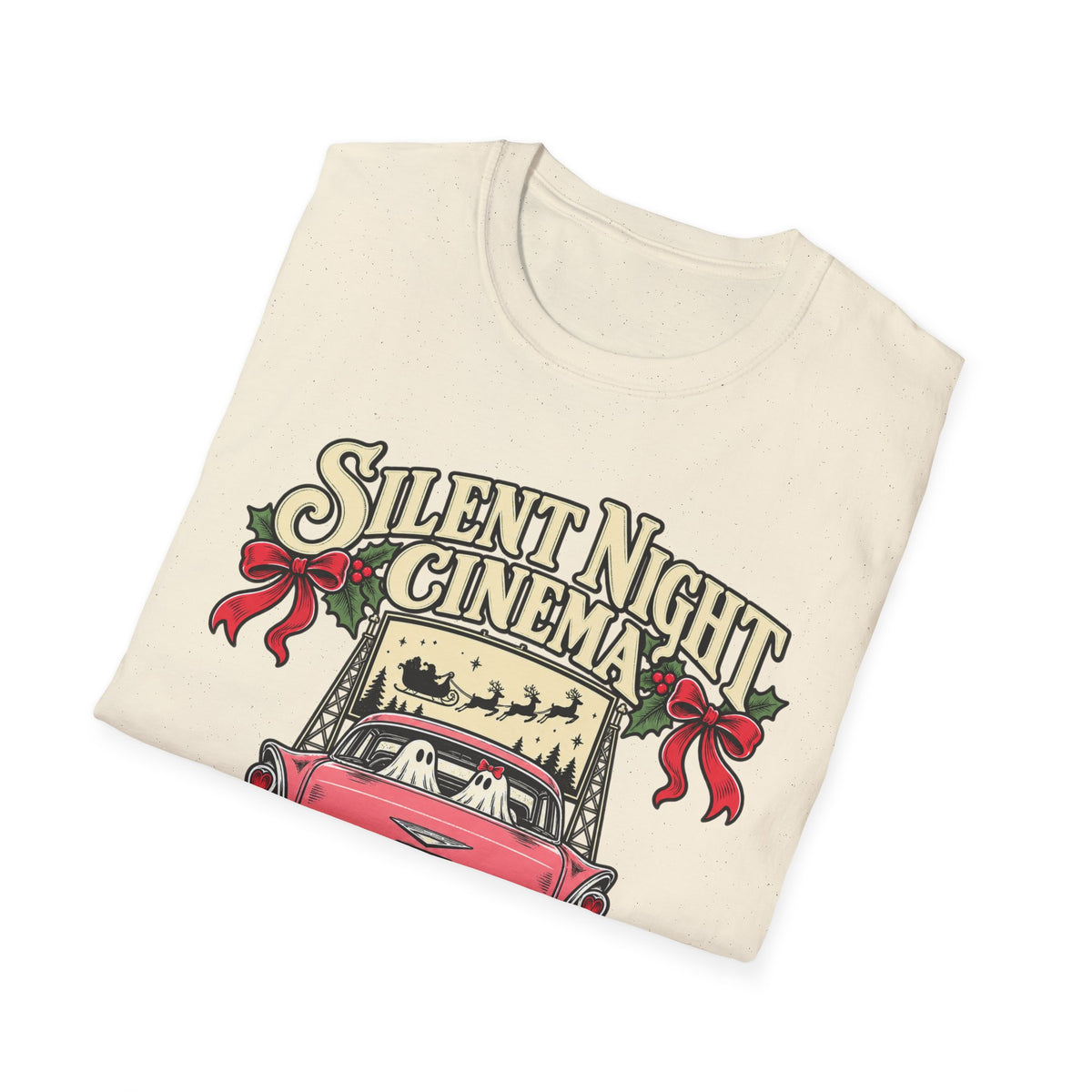 Silent Night Cinema Christmas Movie T-Shirt - Boo Crew Boutique