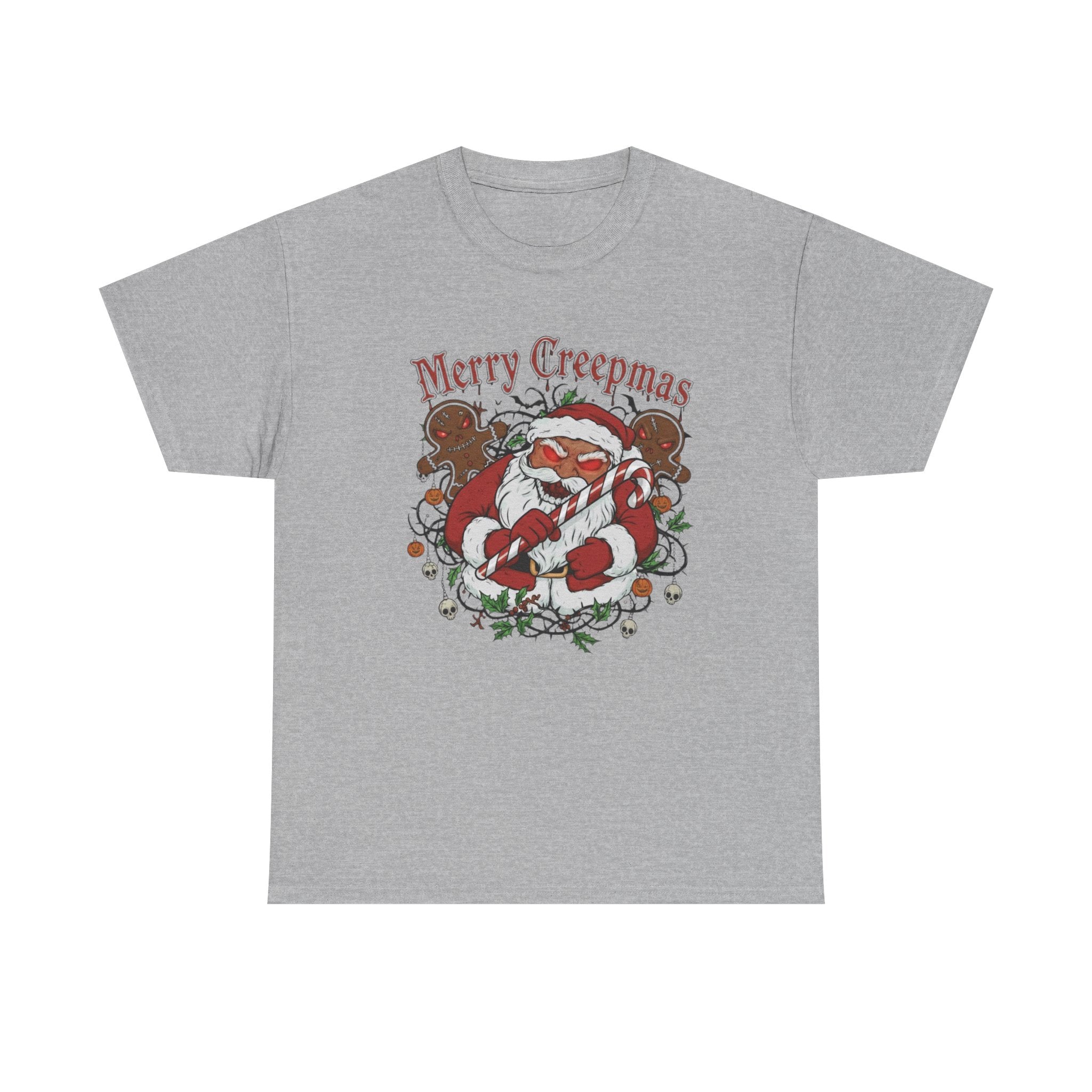 Merry Creepmas Santa T-Shirt | Creepy Christmas Shirt, Spooky Santa Tee